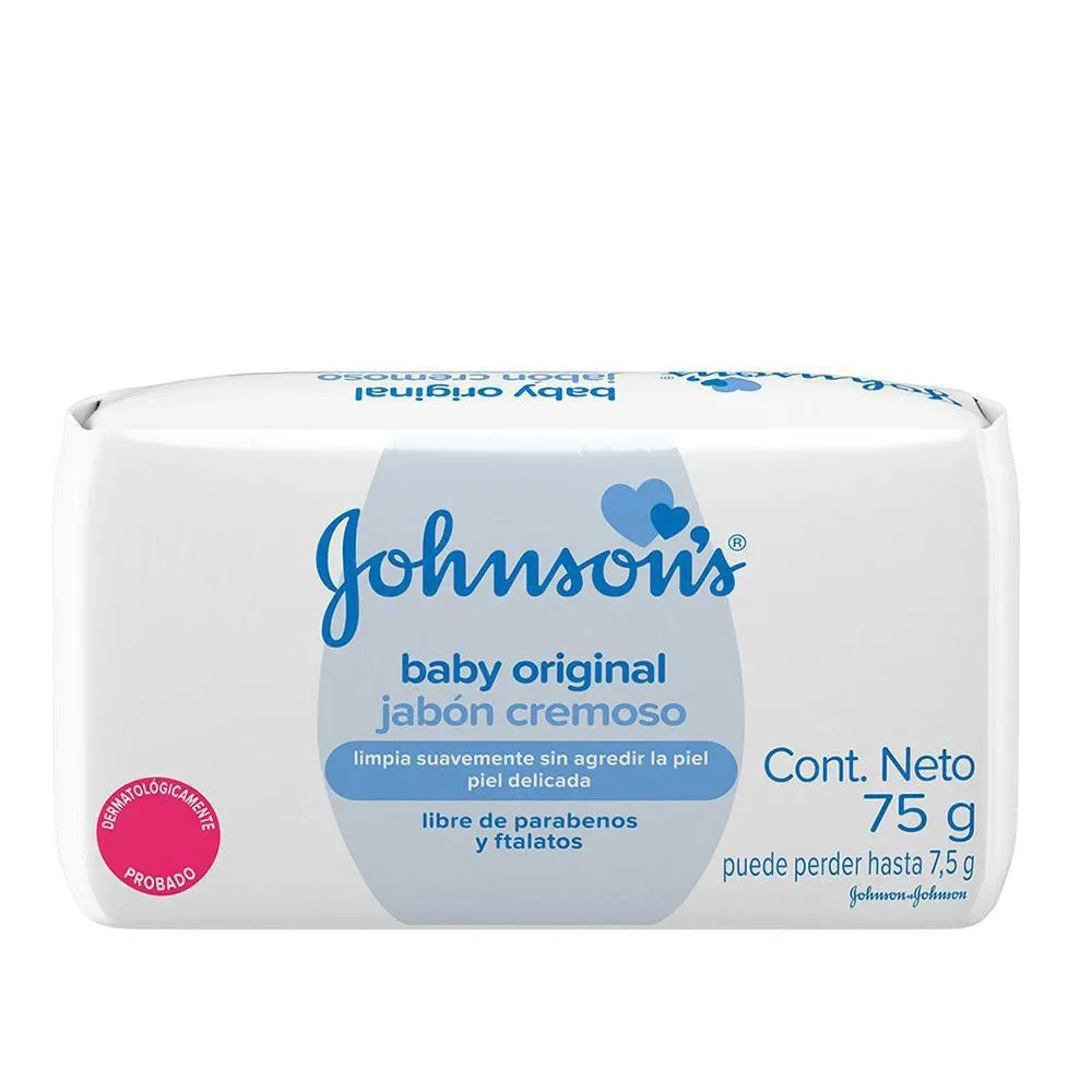 Johnson Jabon Cremoso Blanco Original Pan/75 Gr