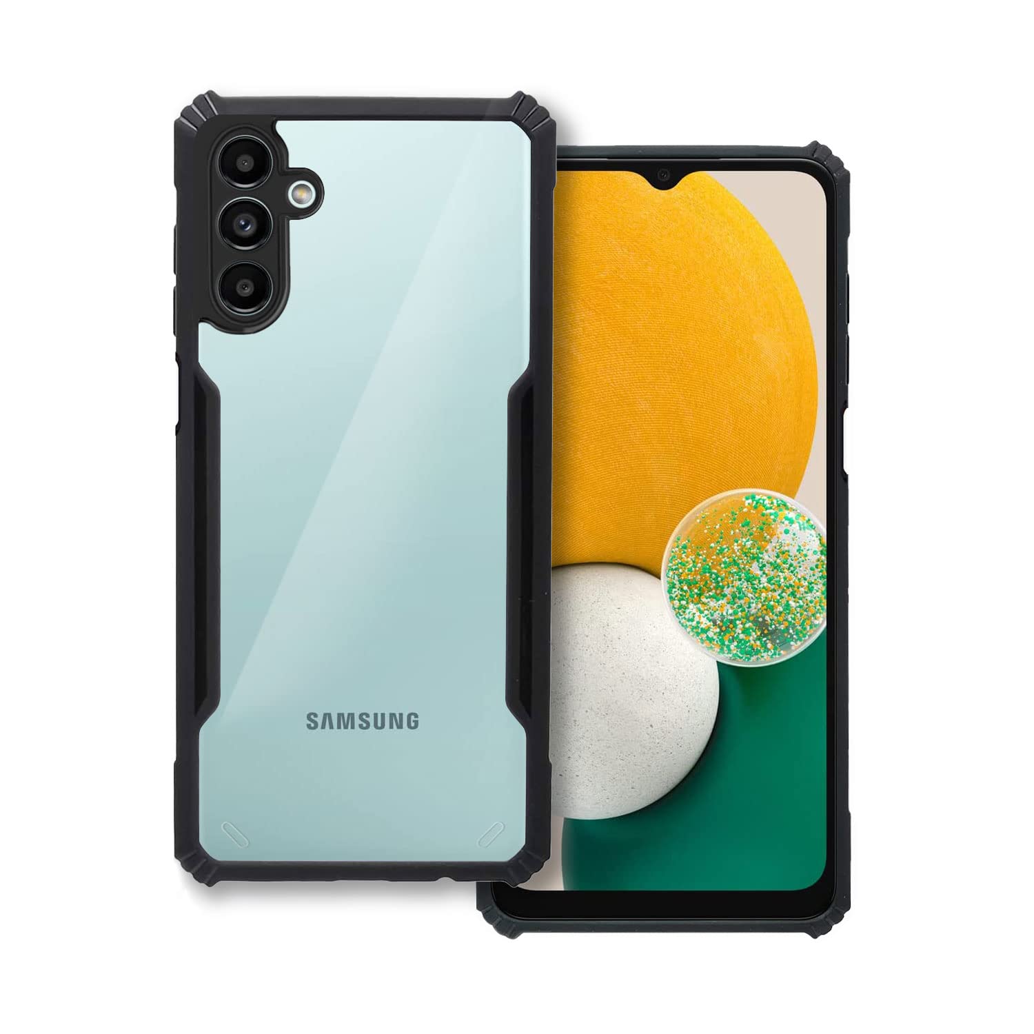 Black Border - Transparent Back iPaky Mobile Back Cover Case