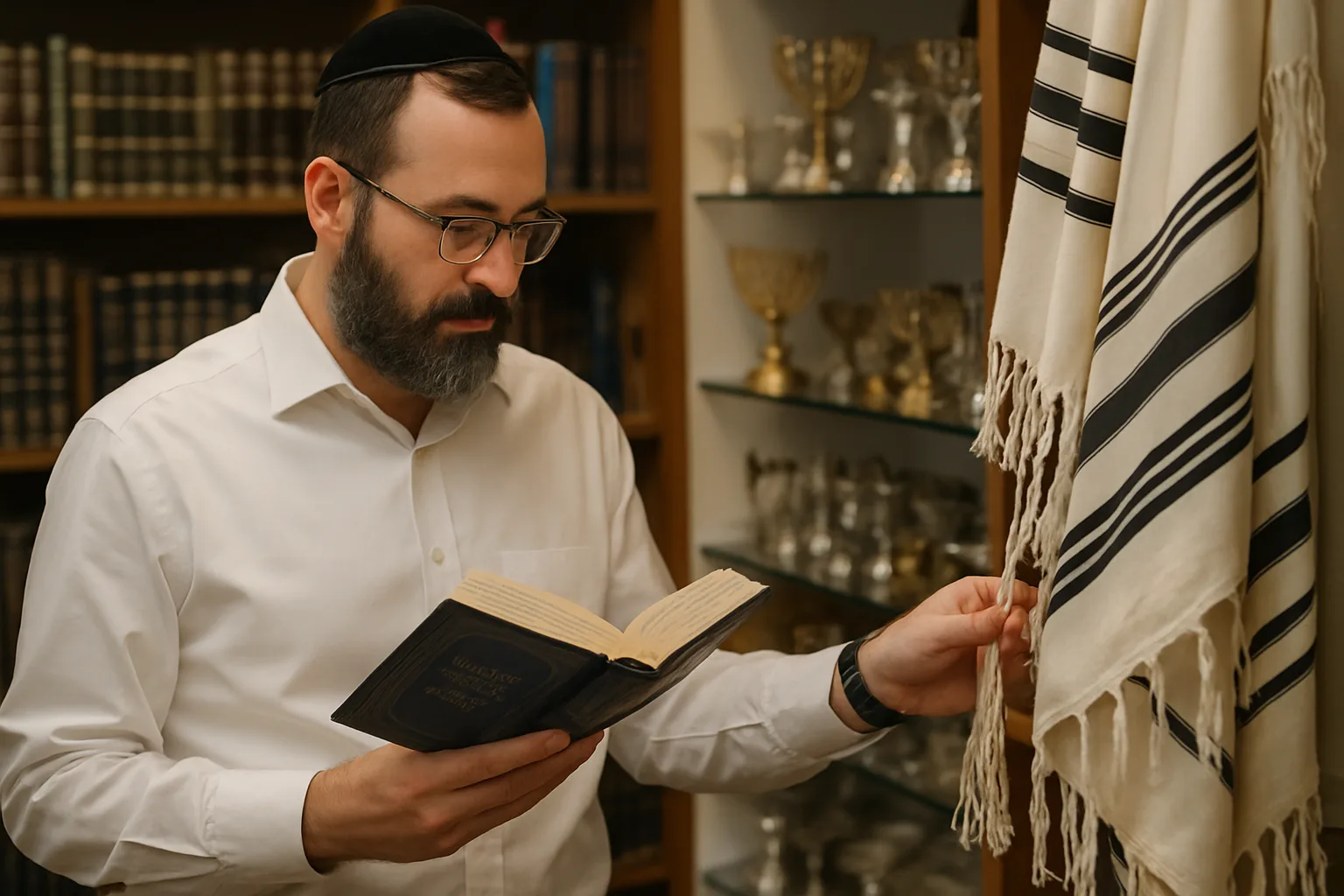 חנות קדושת ה' עם מגוון תשמישי קדושה