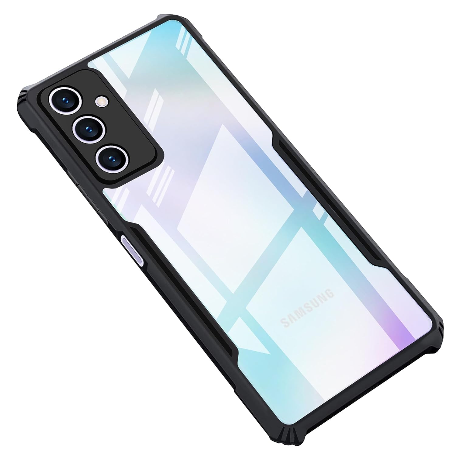 Black Border - Transparent Back iPaky Mobile Back Cover Case