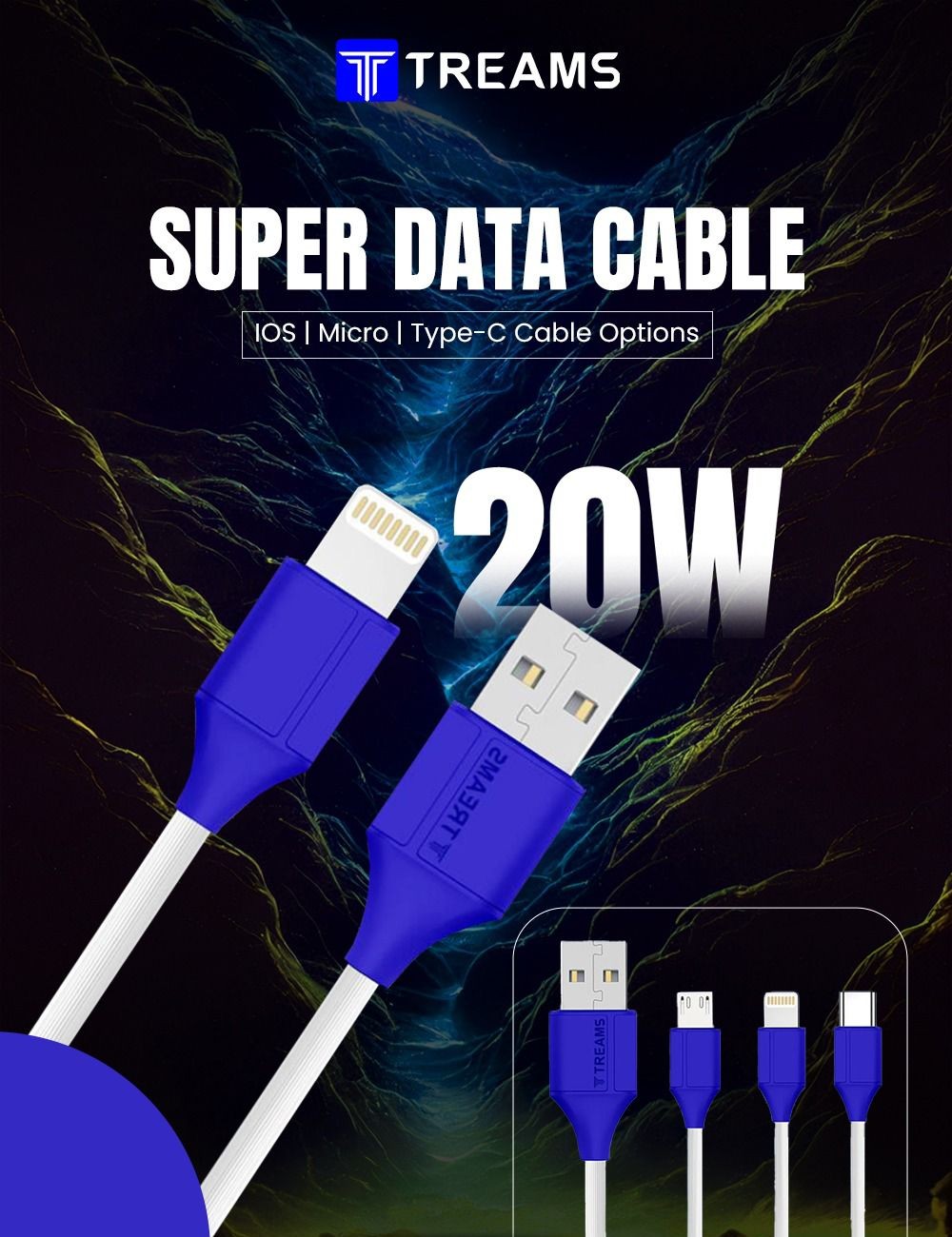 Treams Data Cable CB-2021 USB to Micro / V8