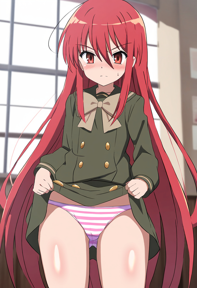 シャナ パンツ by Kon with shana, shakugan no shana, exhibitionism, panties, showing off panties