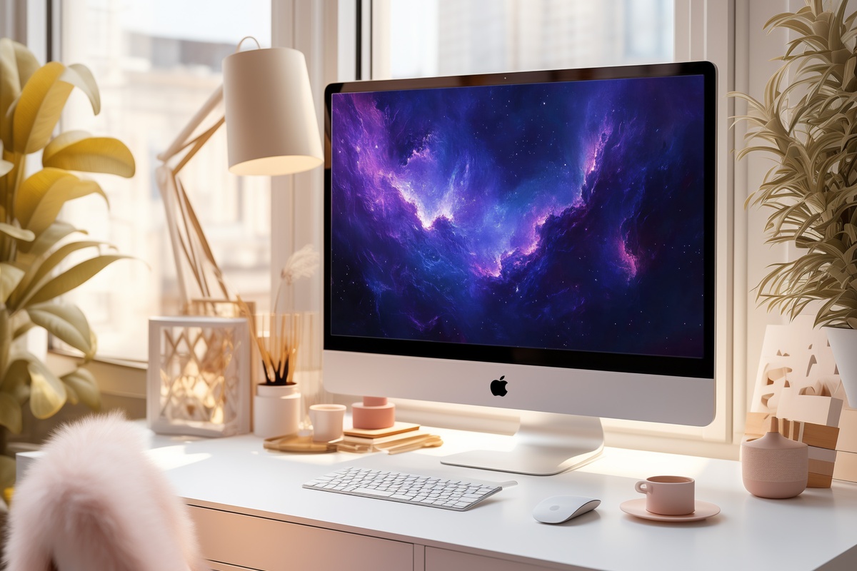 Night Sky Depth and Wonder Desktop Wallpaper