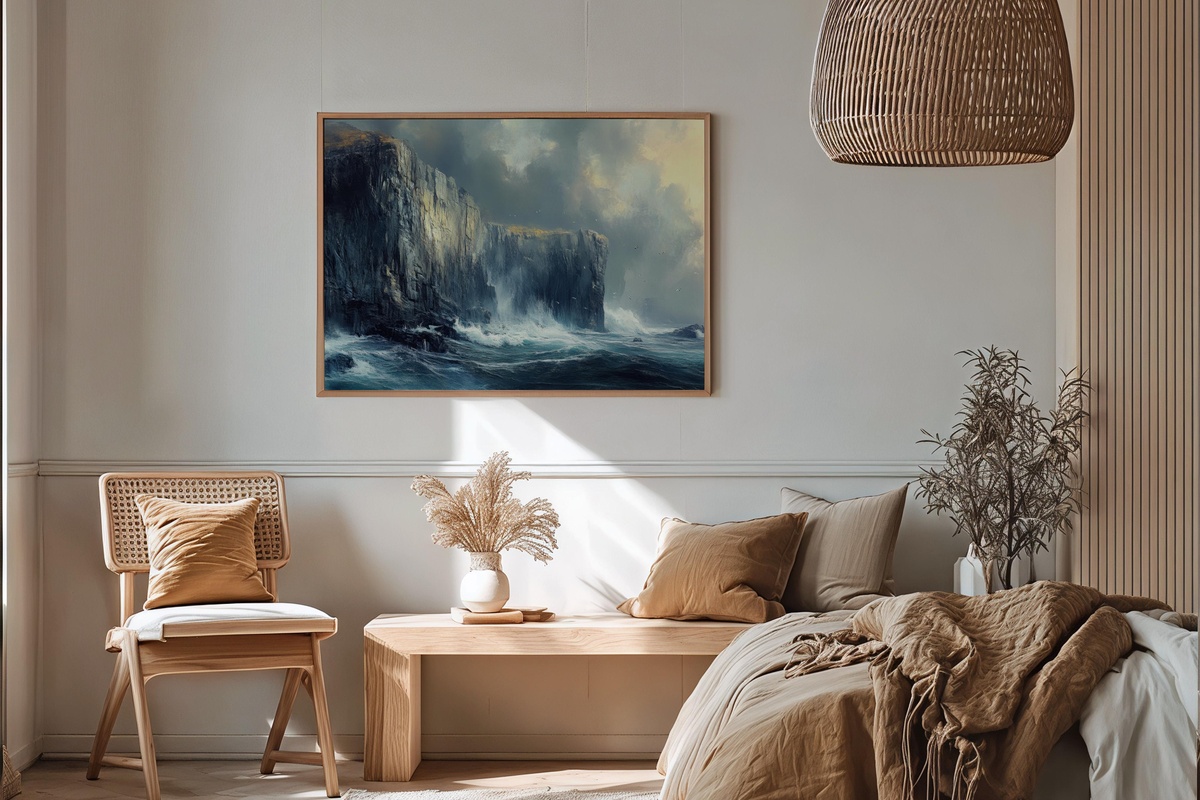 Oceanic Edges Symphony Vintage Printable Wall Art