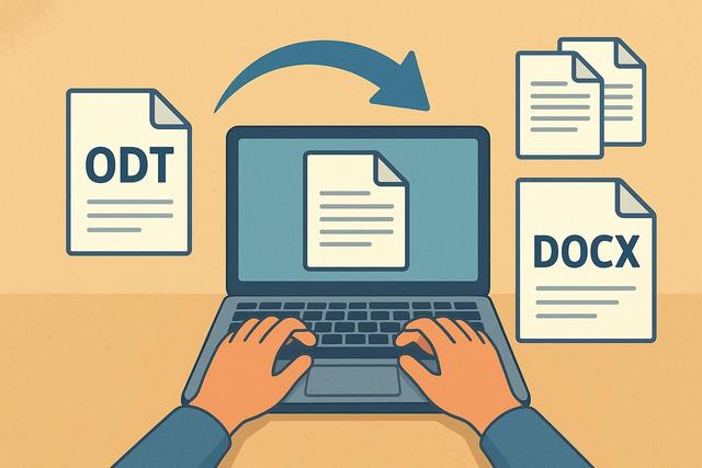 Comment convertir un ODT en DOCX facilement