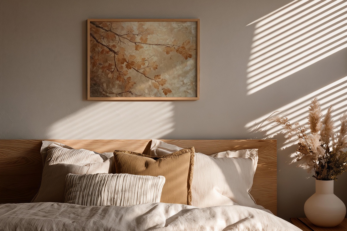 Sunlit Amber Canopy Fall Printable Wall Art