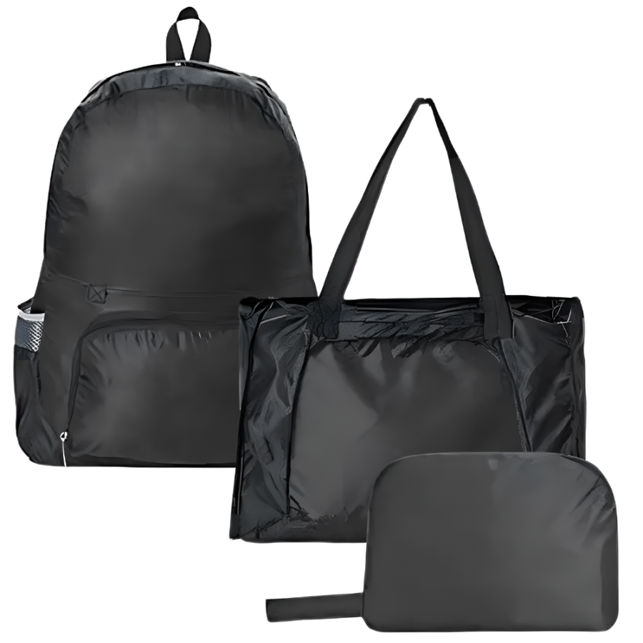 Mochila 3 en 1 negro, 45x37x15cm