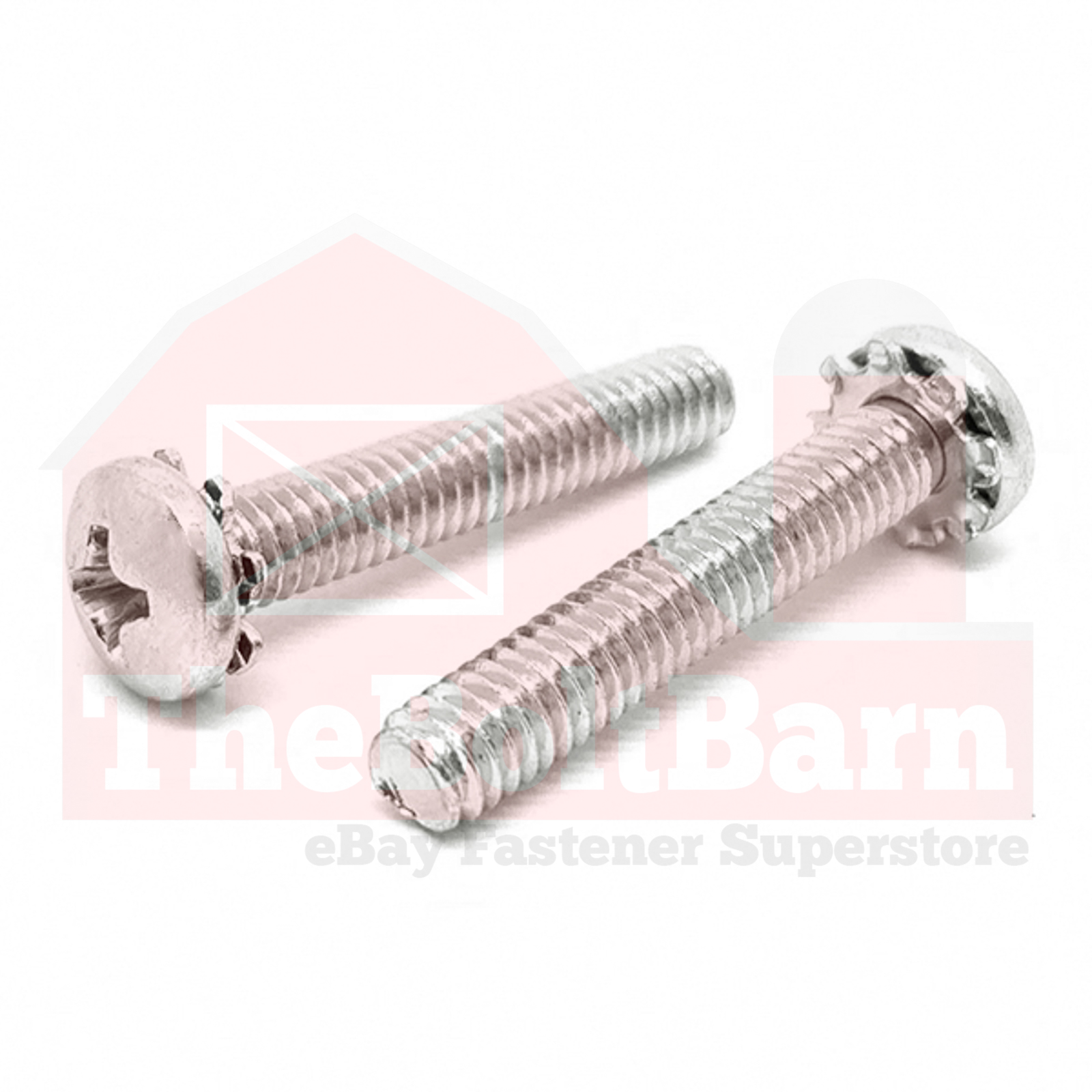 #8-32 410 viti per macchina Phil Pan denti esterni inox (scegliere lunghezza e quantità) - Foto 2 di 7
