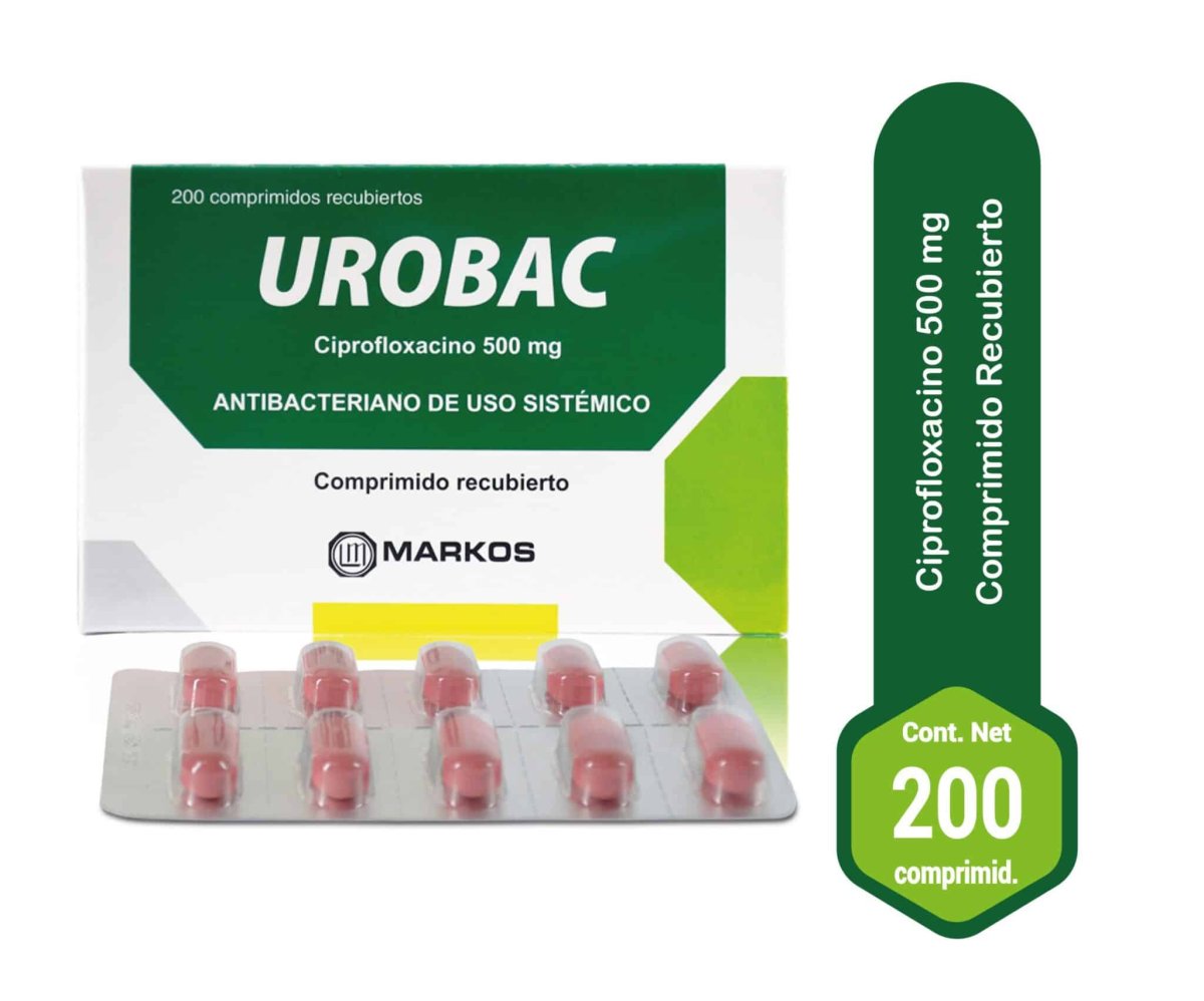 Urobac 500Mg Tab Rec Caja X 200 Unid