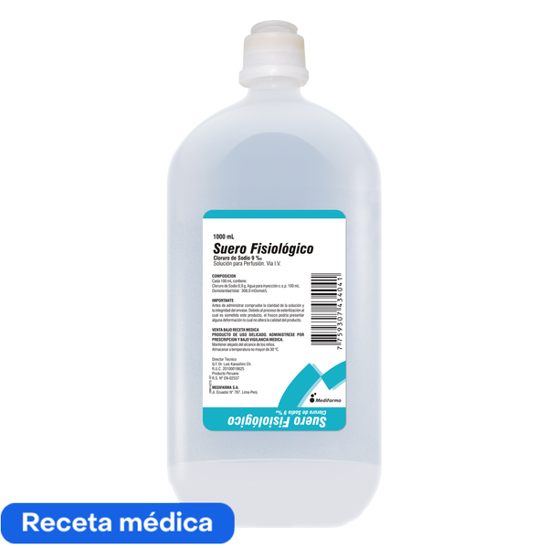 Suero Fisiologico 9% Fco X 1000ml