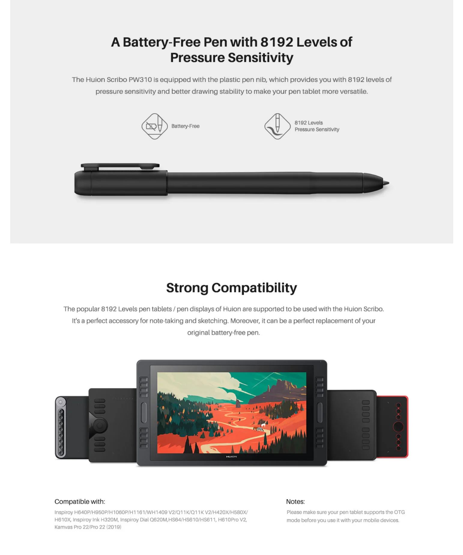 Pressure sensitivity pen