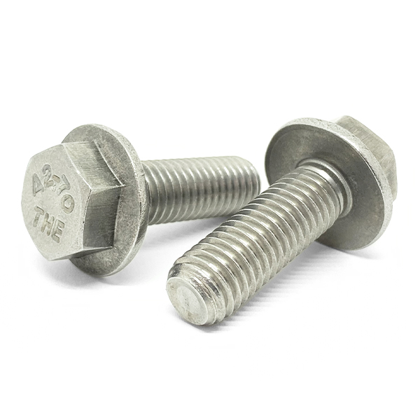 M6-1.0 A2-70 Stainless Steel Hex Flange Bolts (Choose Length & Qty)