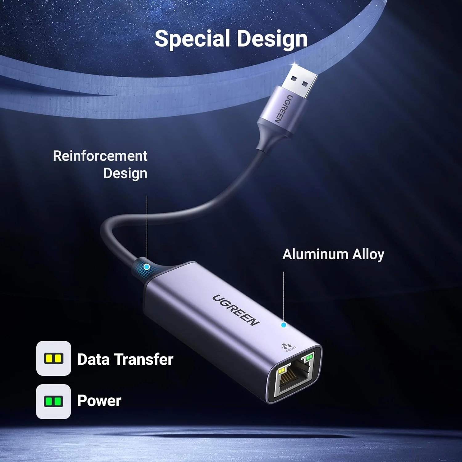 Compact USB Ethernet Adapter