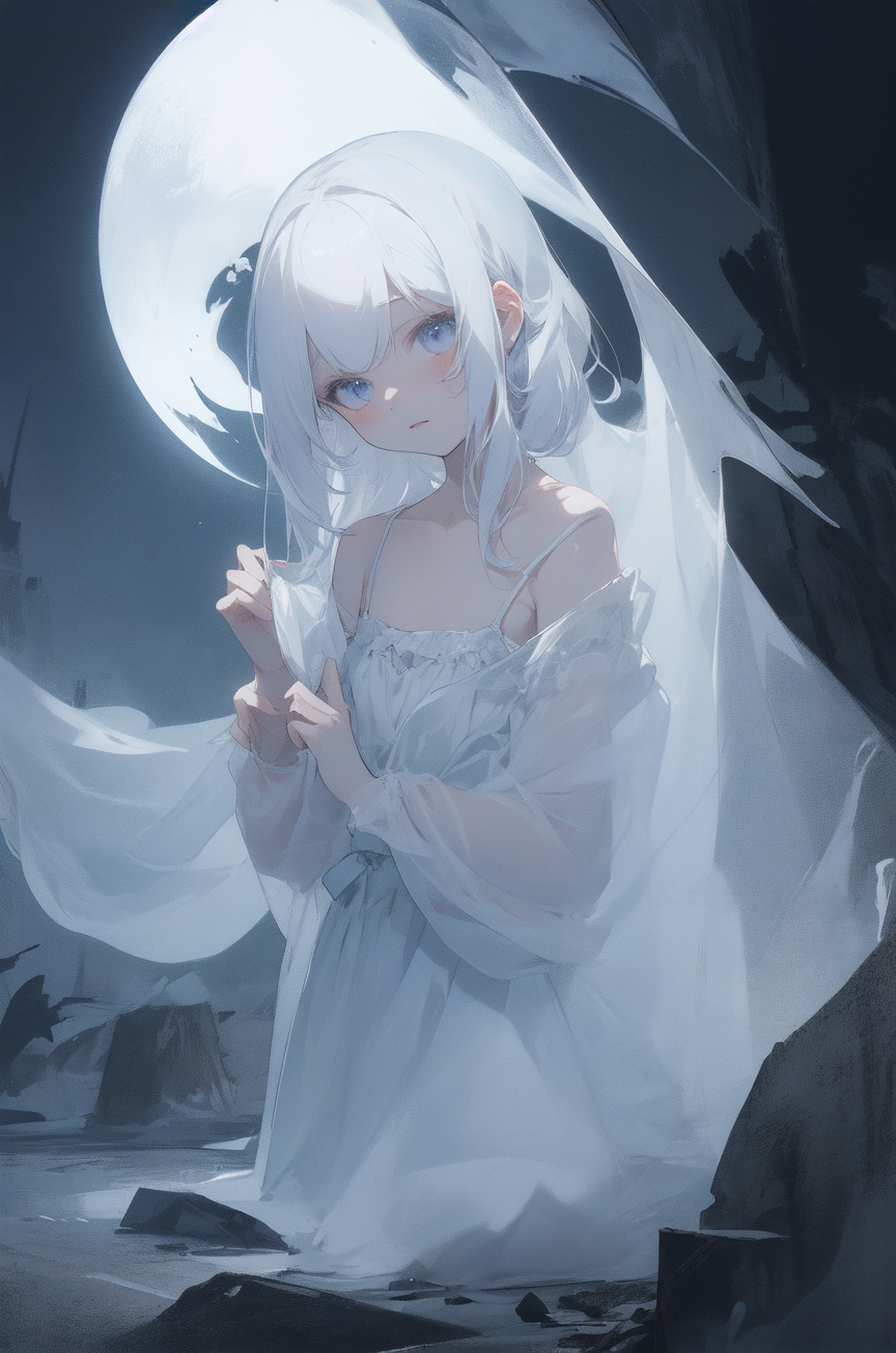 幽霊 by talking_head with ghost, ai art