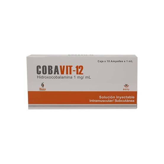 Cobavit 12 ( Hidroxicobalamina) Cja X 10 Amp