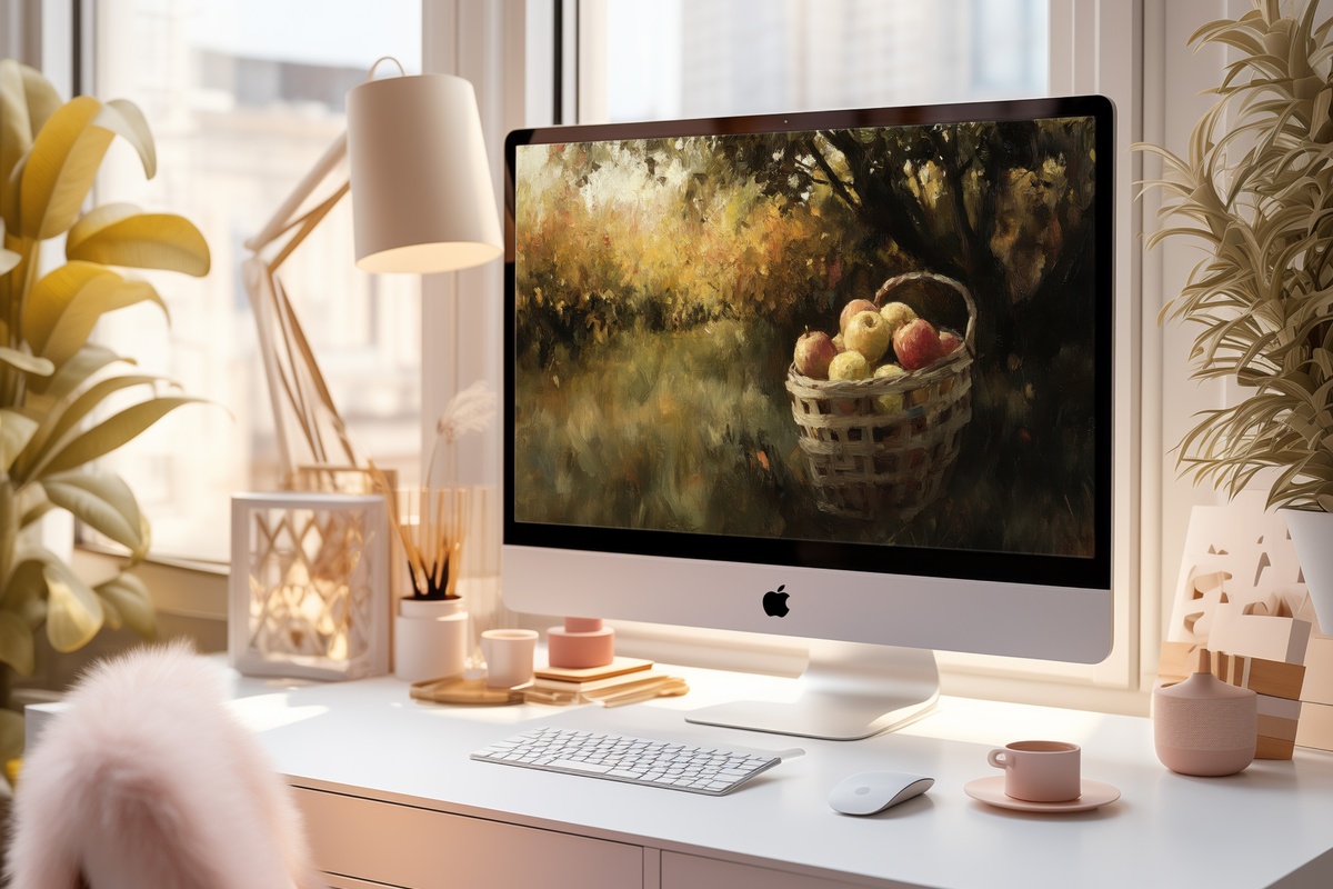 Orchard Apple Harvest Fall Desktop Wallpaper