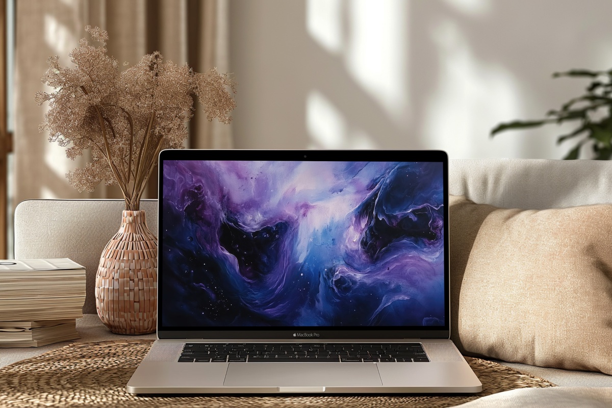 Celestial Night Harmony Desktop Wallpaper