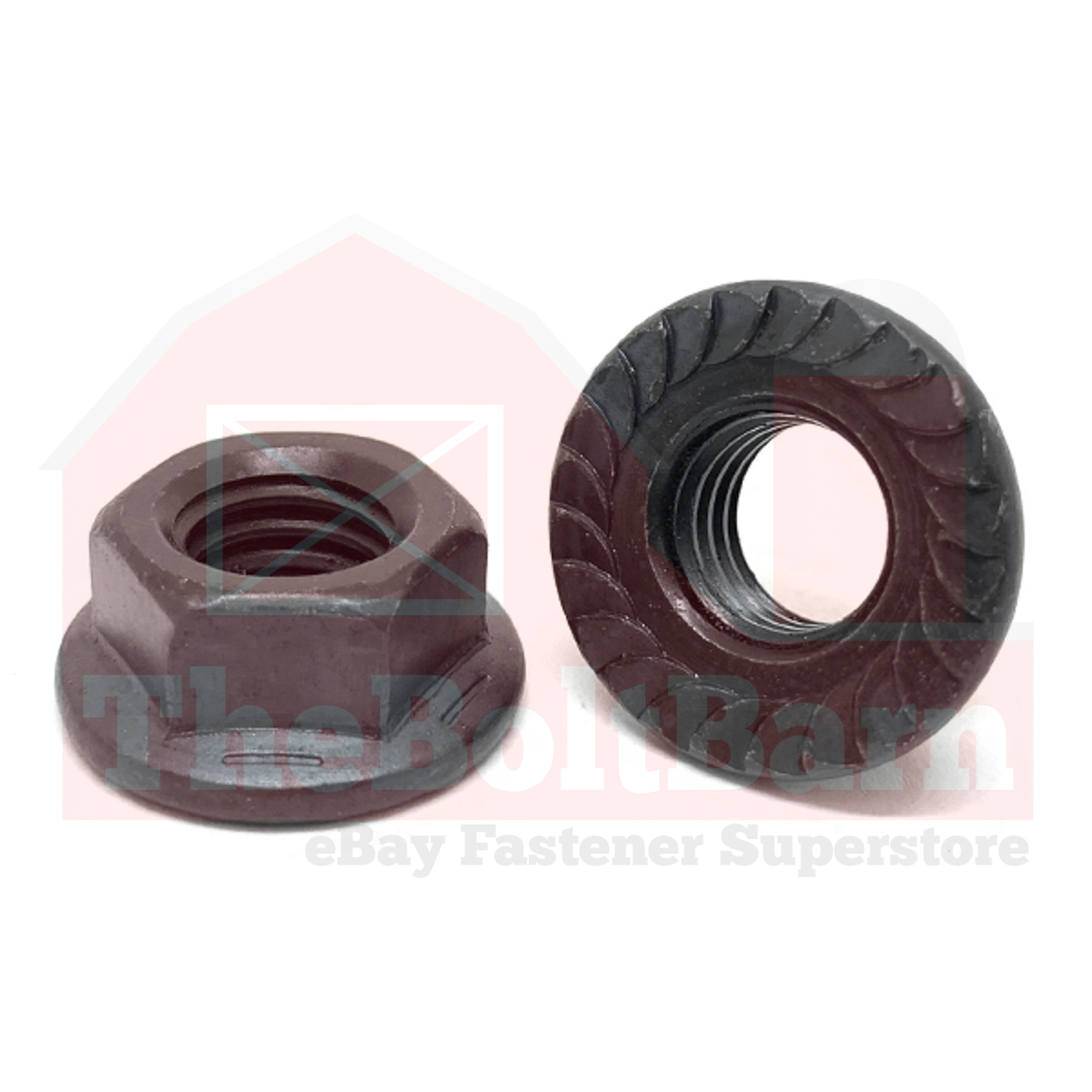 M16-2.0 Class 8 Serrated Hex Flange Nuts Plain &amp; Oil Coarse Thread (Pick Qty)