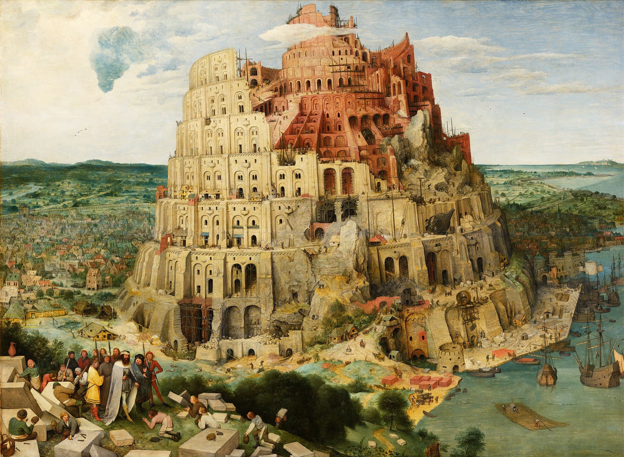 Pieter Bruegel the Elder, The Tower of Babel, c. 1563. Oil on panel. Kunsthistorisches Museum, Vienna.