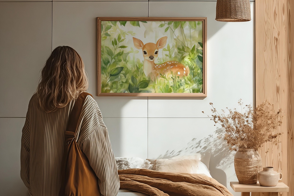 Woodland Whisper of Innocence Nursery Printable Wall Art