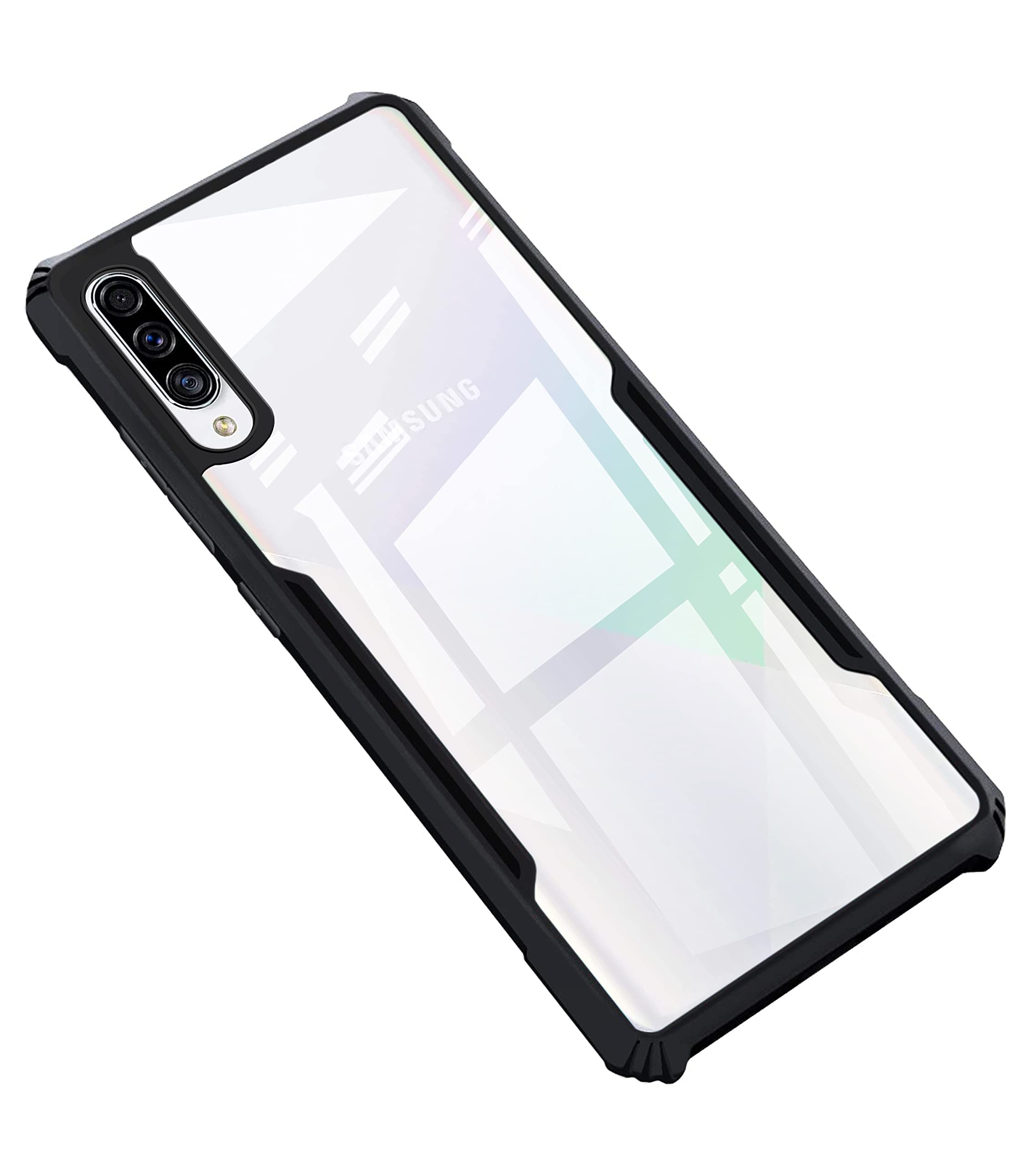 Black Border - Transparent Back iPaky Mobile Back Cover Case