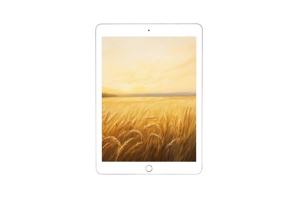 Sunset's Golden Embrace iPad Wallpaper - warm golden texture summer iPad background