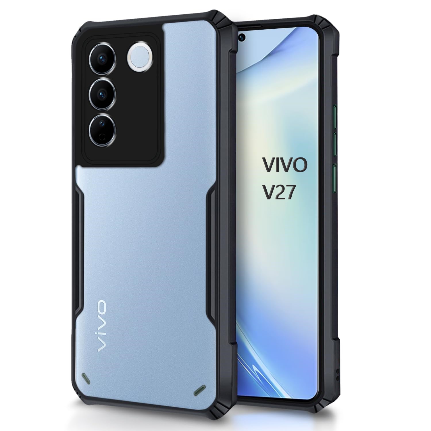 Black Border - Transparent Back iPaky Mobile Back Cover Case