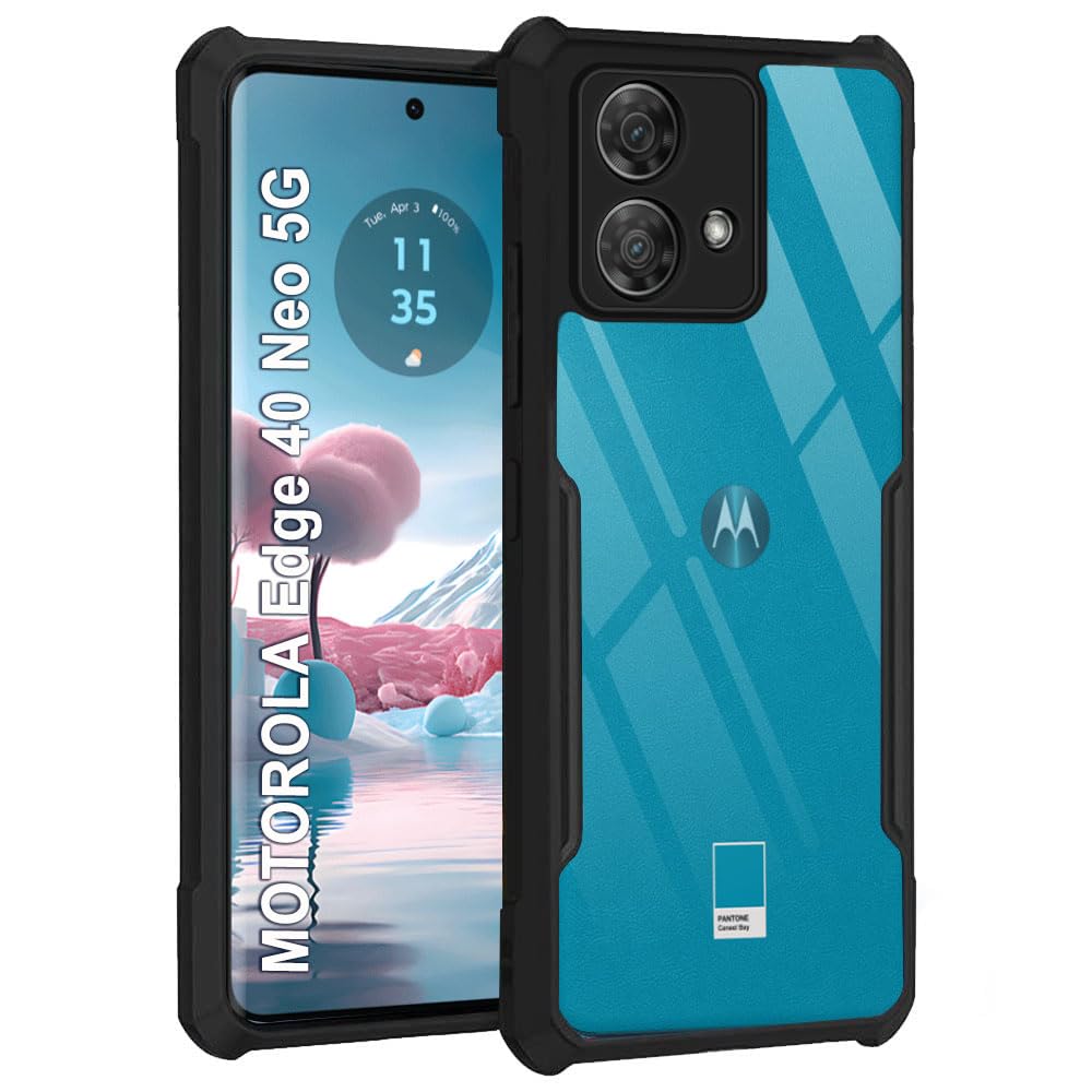 Black Border - Transparent Back iPaky Mobile Back Cover Case