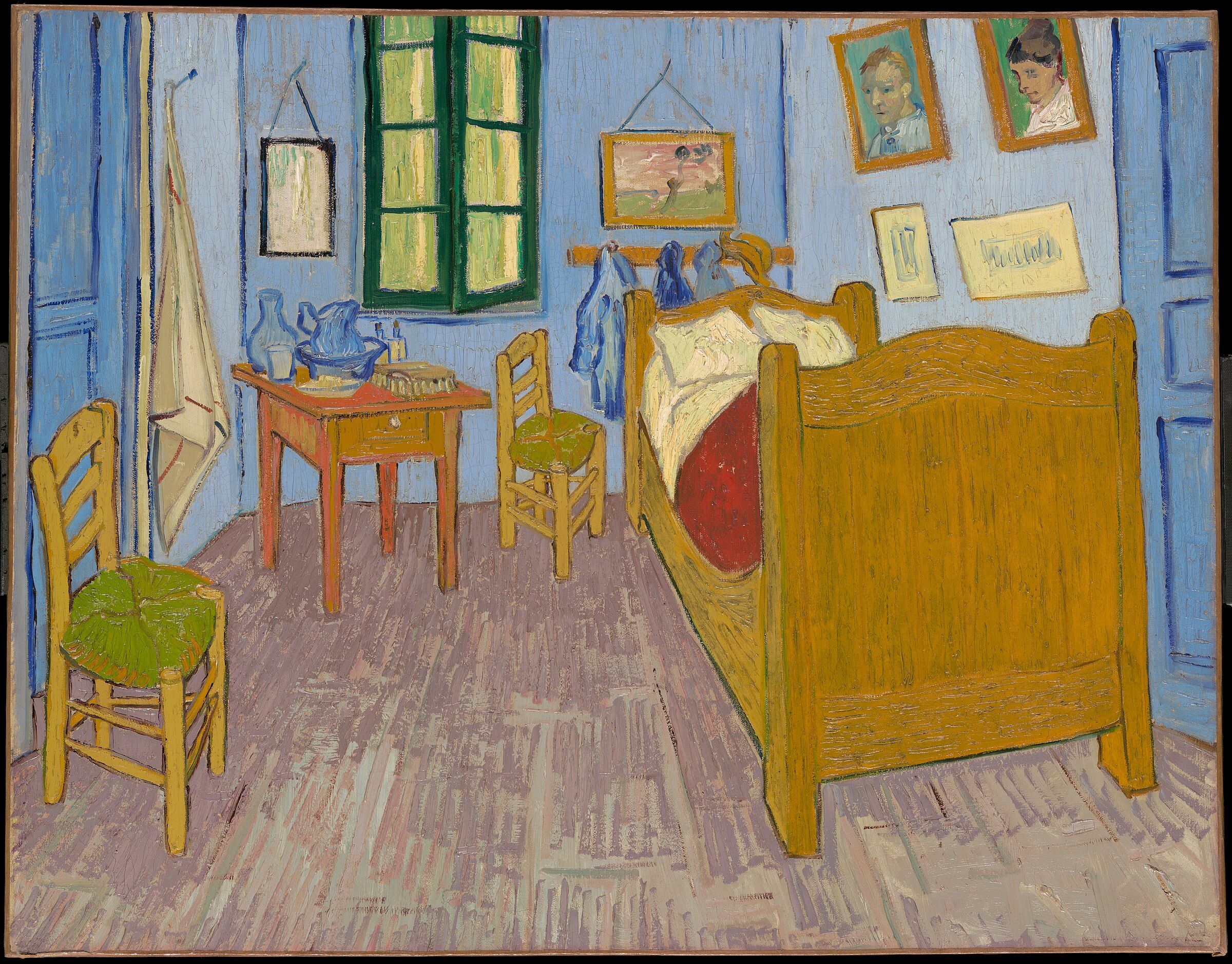 Vincent van Gogh, The Bedroom, 1888. Oil on canvas. Musée d'Orsay, Paris.