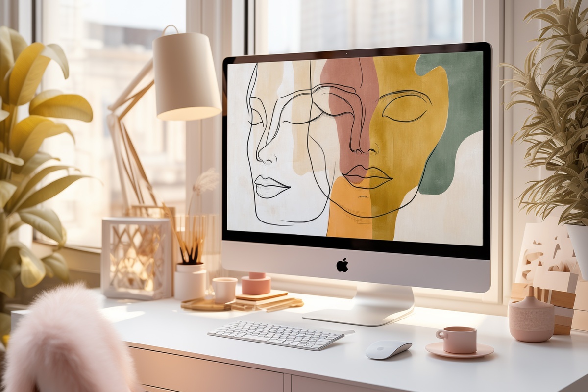 Curved Face Minimalism Minimalist Desktop Wallpaper