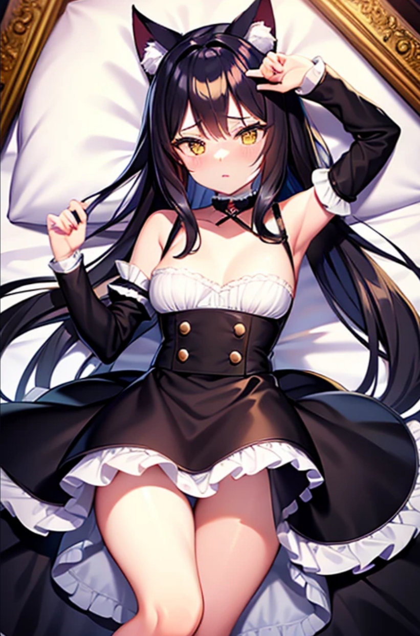 猫倉 by Nekokura with ai art, neko musume