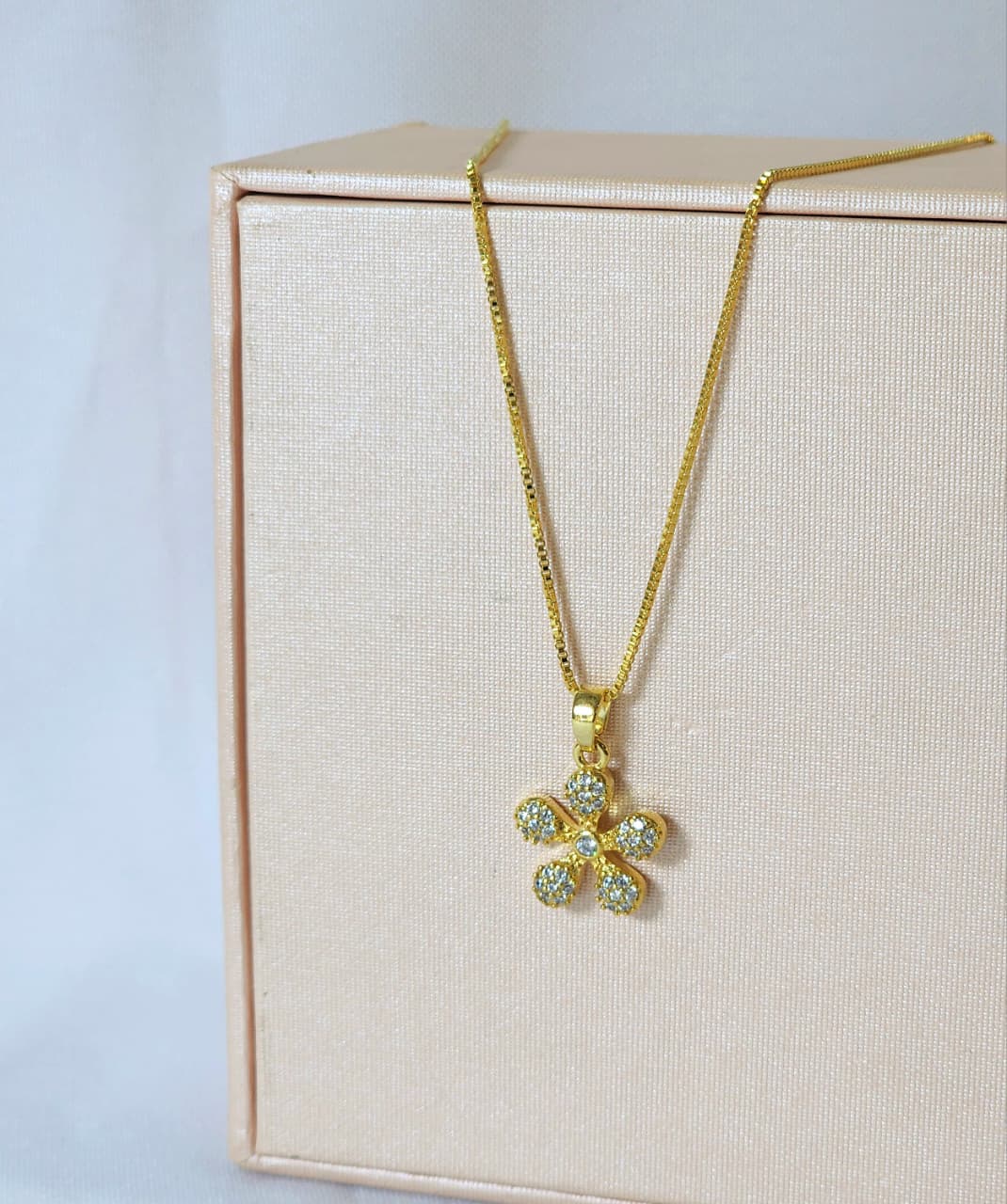 Collar Bañado en Oro para Dama -1