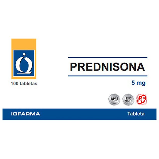 Prednisona 5Mg cja x 100 unid