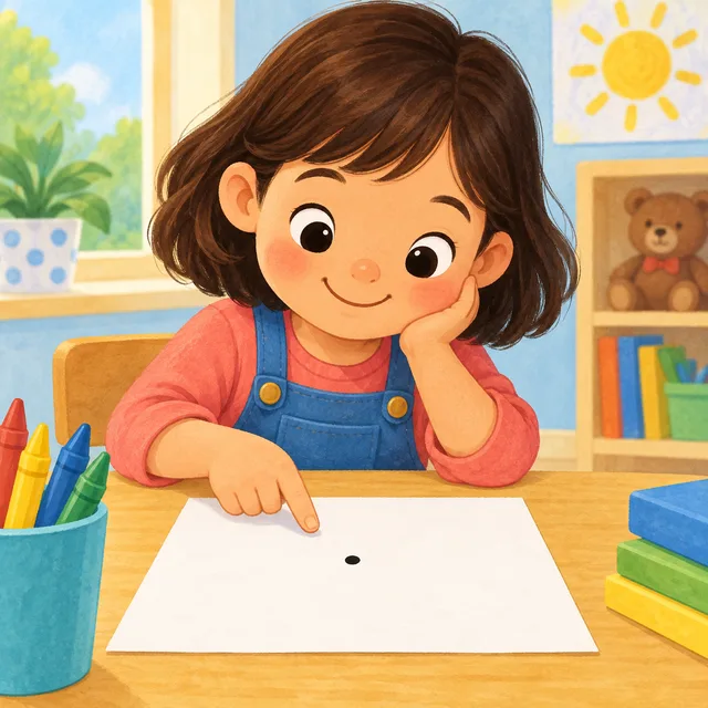 Scene: I see a small dot.