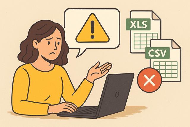 Impossible d’ouvrir un fichier XLS ou CSV : solutions