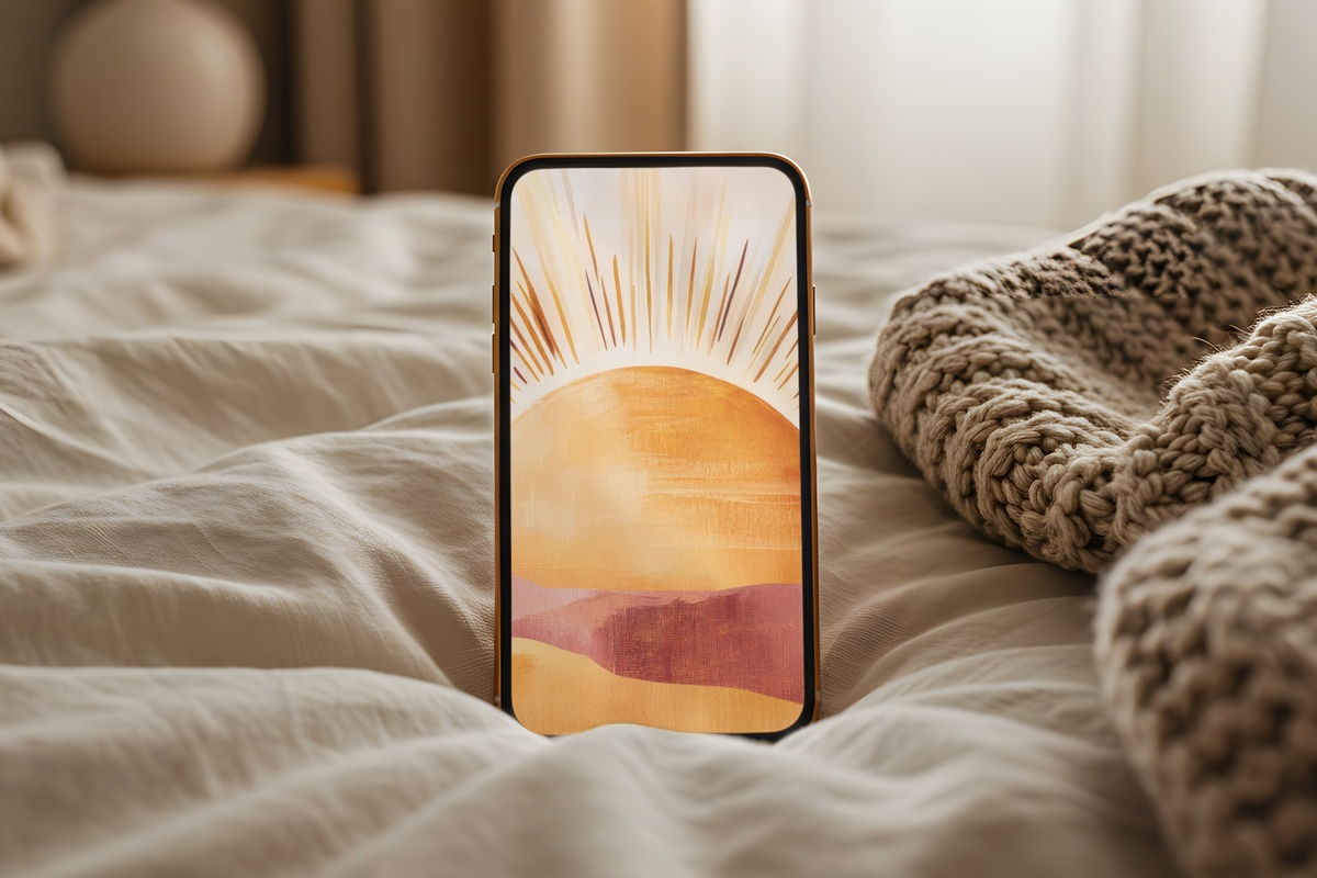 Boho Sunburst Harmony Boho iPhone Wallpaper