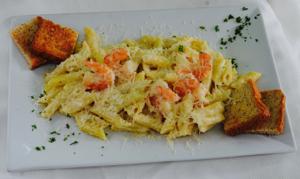 PASTA CON CAMARONES