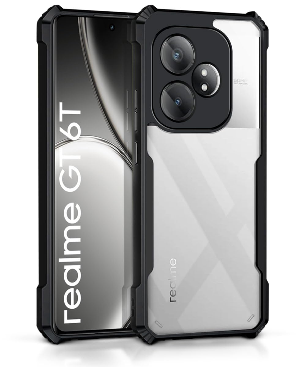 Black Border - Transparent Back iPaky Mobile Back Cover Case