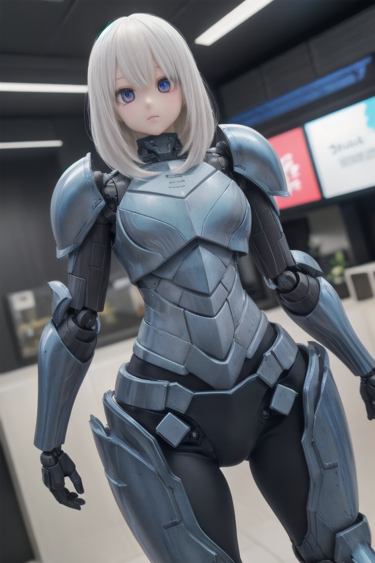 AIイラスト4 25 by 珍ぽ with ai art, mecha girl, girl, cyborg, robot, armor