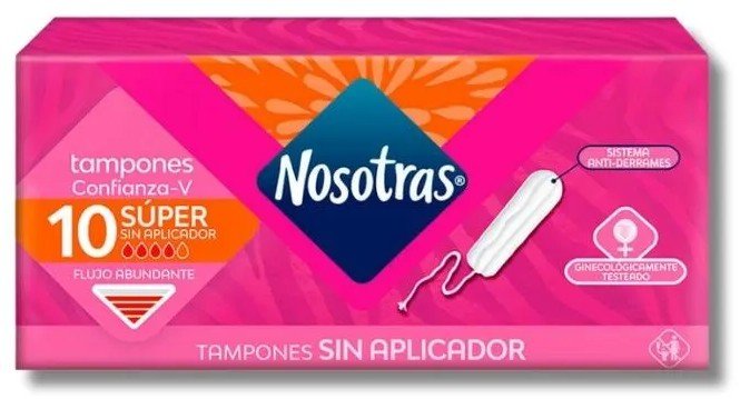 Nosotras Tampones S/Aplic Super Digital Cja/10 Uni