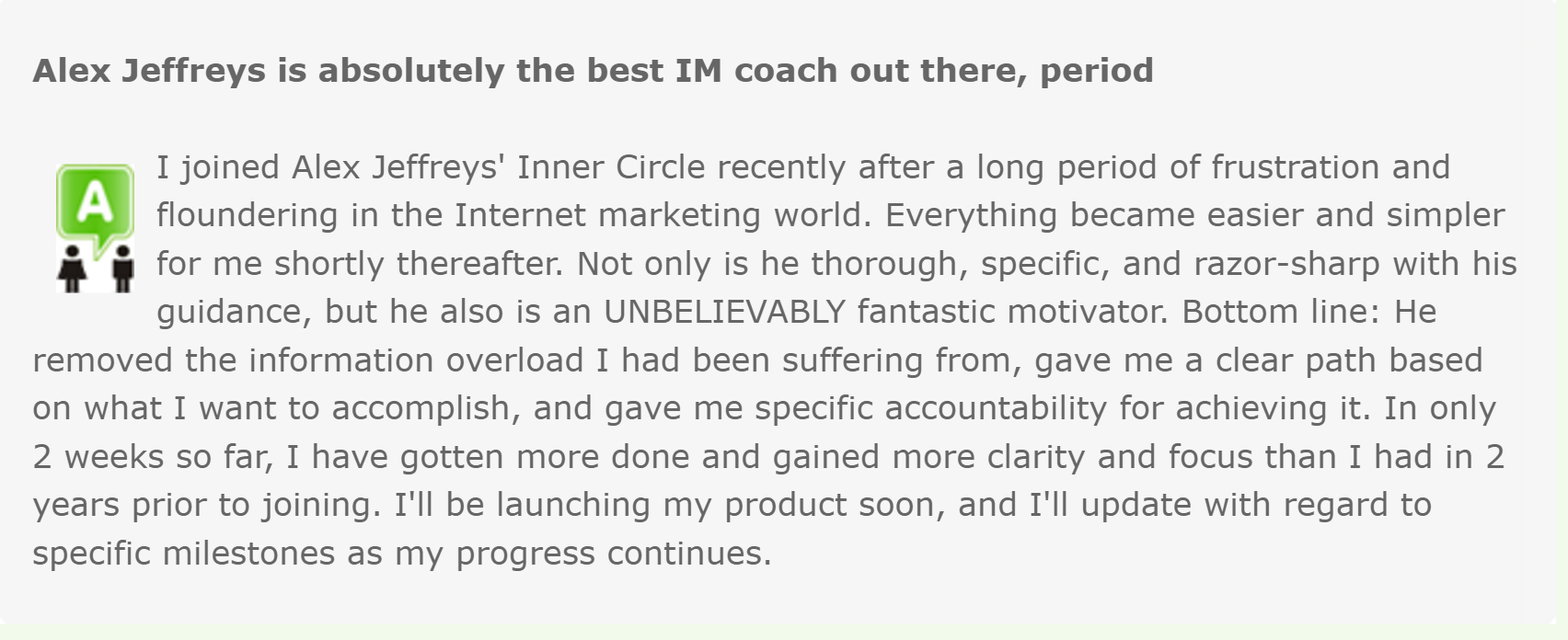 Written testimonial 7