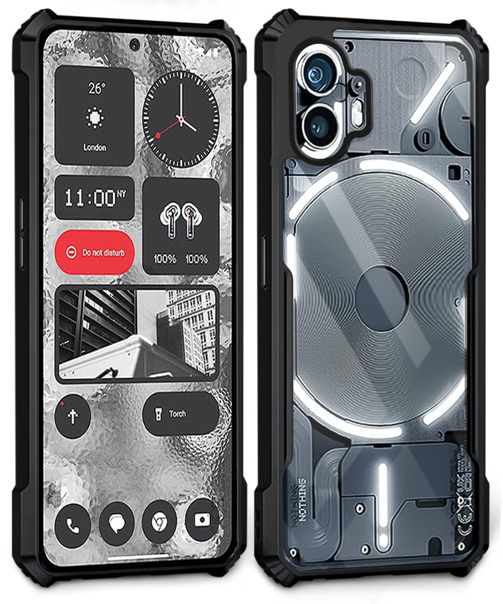 Black Border - Transparent Back iPaky Mobile Back Cover Case