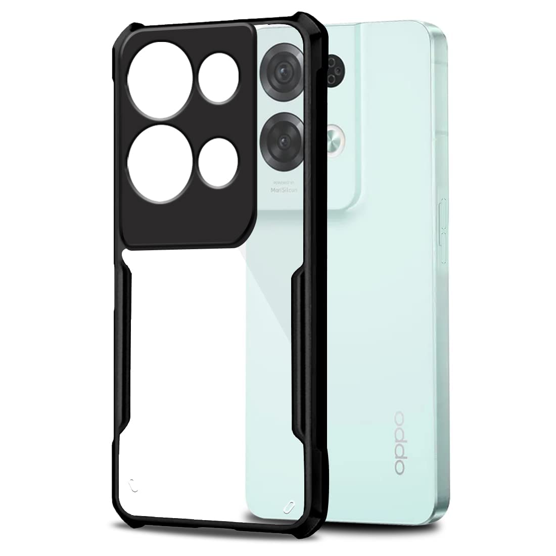Black Border - Transparent Back iPaky Mobile Back Cover Case