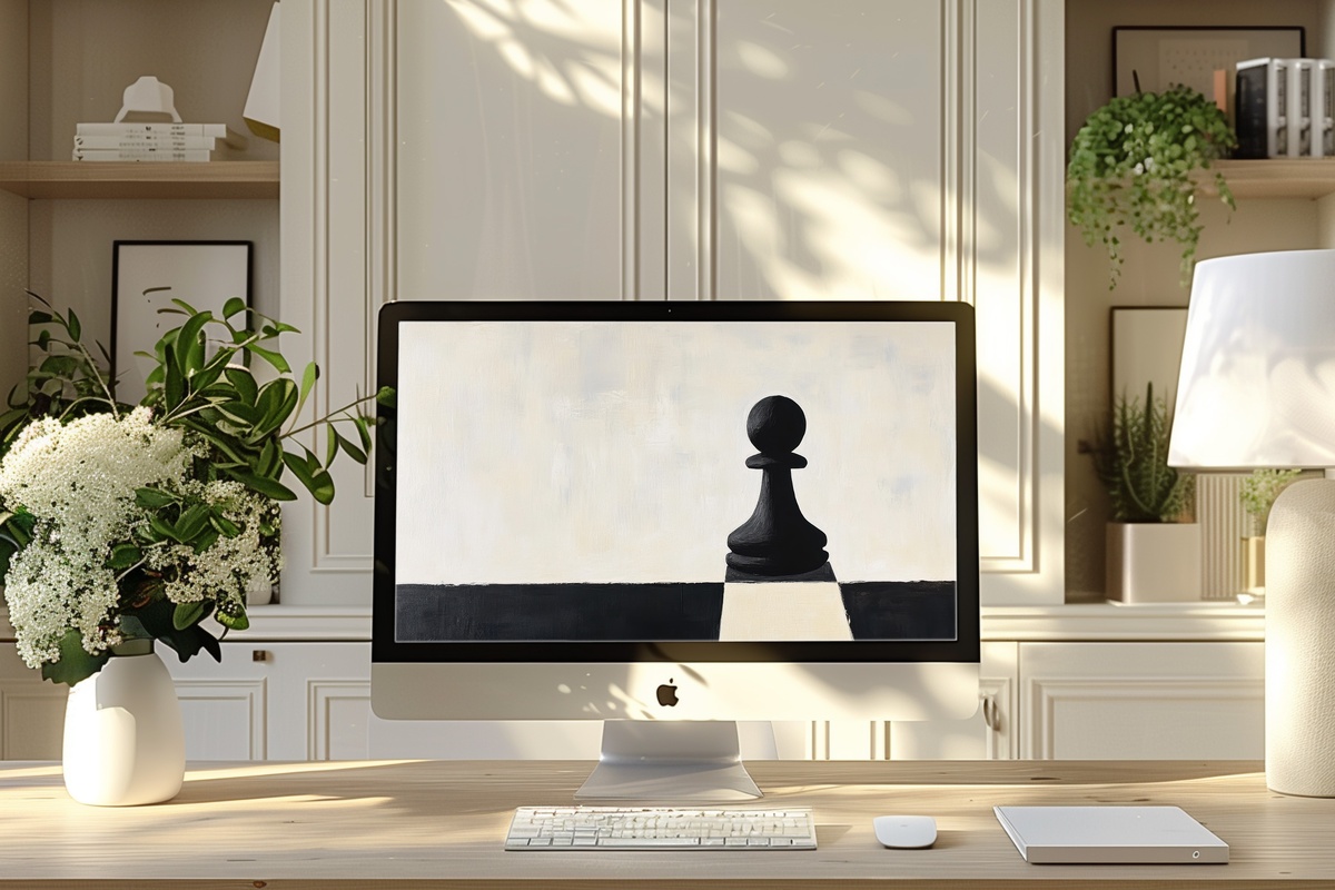 Pawn Silhouette Minimalism Minimalist Desktop Wallpaper