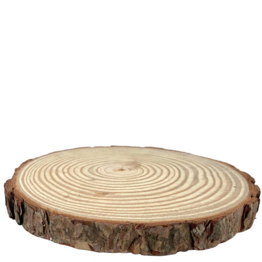 Bandeja de tronco madera, 35x3cm