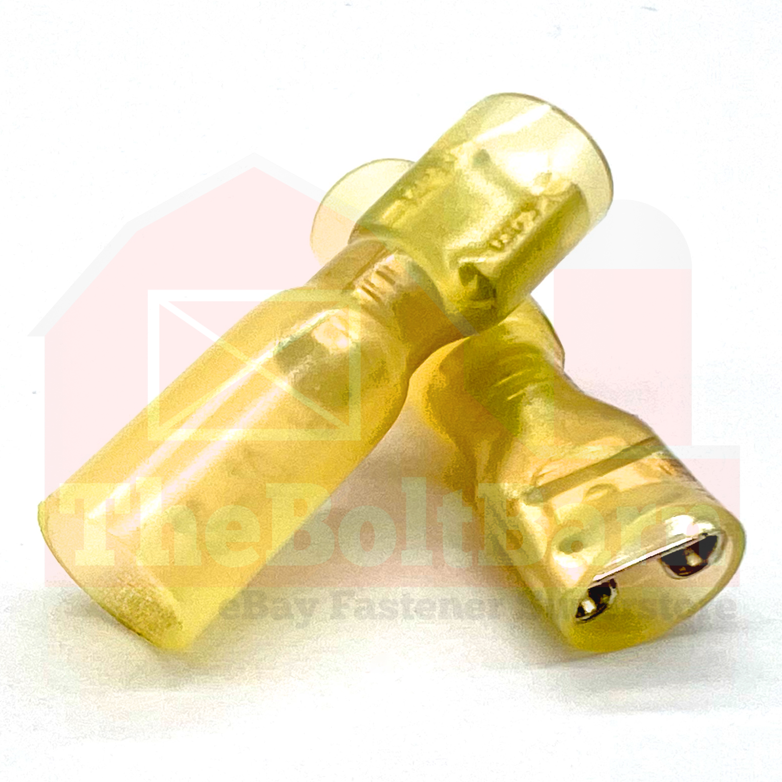 Gelb Hitzeschrumpf Marine Buchse Spaten Crimp Stecker Klemmen AWG 12-10 - Bild 2 von 7
