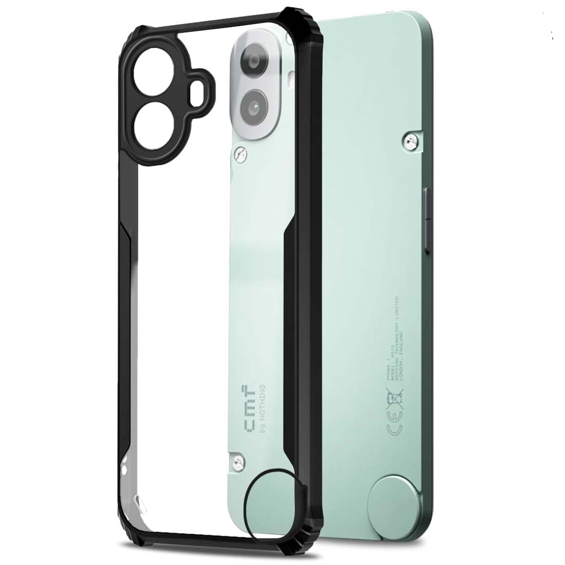 Black Border - Transparent Back iPaky Mobile Back Cover Case