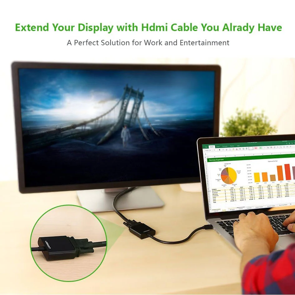 VGA cable connection