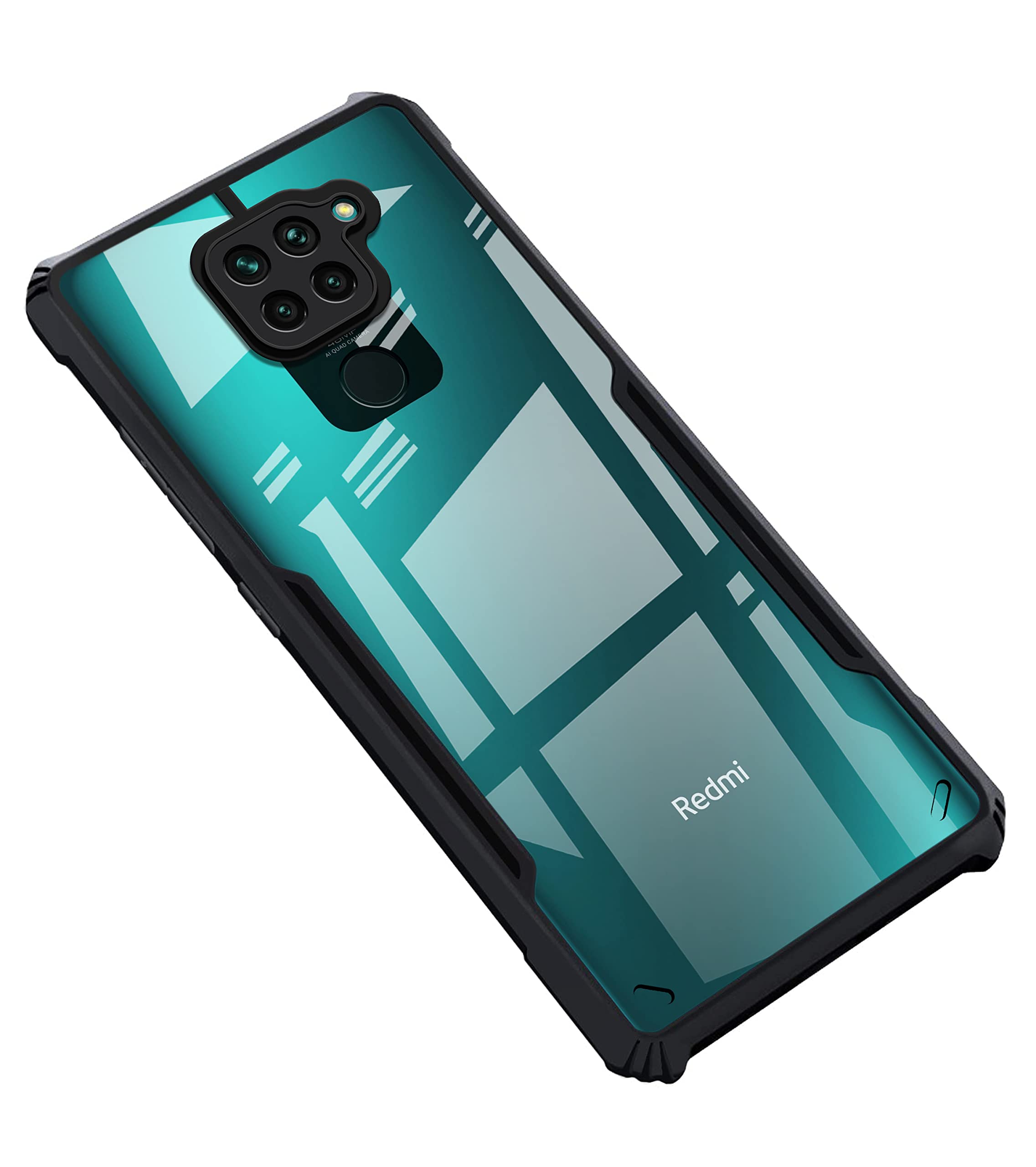 Black Border - Transparent Back iPaky Mobile Back Cover Case
