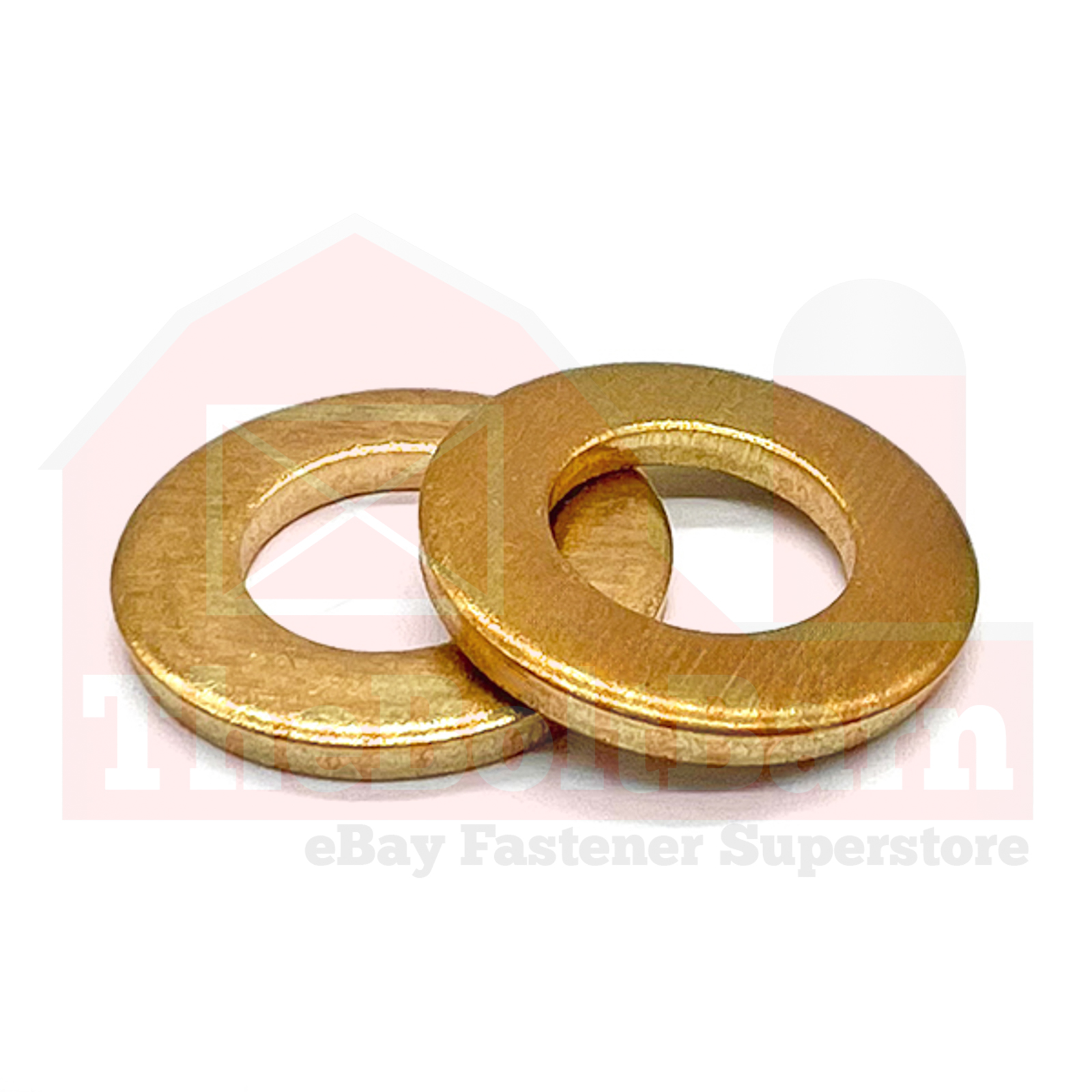 3/4" Solid Brass Flat Washers (Pick Quantity)